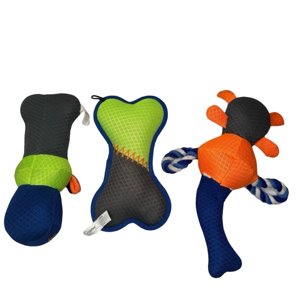 Lot of 7 Dog Toys Squeaky & Colorful Perfect for Large Size Dogs - SANITIZED - Picture 3 of 16
